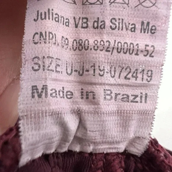 Booty by Brabants 2 Pair Cropped Capri Leggings Purple Red Women OSFM - Picture 9 of 10